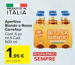 Carrefour Market Aperitivo Biondo o Rosso Carrefour offerta