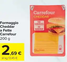 Carrefour Market Formaggio Cheddar a Fette Carrefour offerta