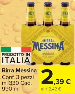 Carrefour Market Birra Messina offerta