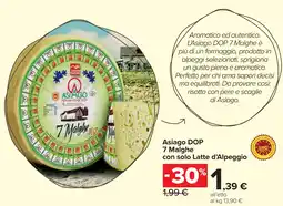 Carrefour Market Asiago DOP 7 Malghe con solo Latte d'Alpeggio offerta