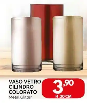 Orizzonte Vaso Vetro Cilindro Colorato offerta