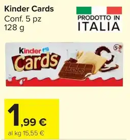 Carrefour Market Kinder Cards offerta