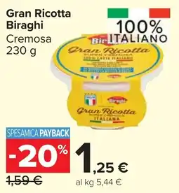 Carrefour Market Gran Ricotta Biraghi Cremosa offerta