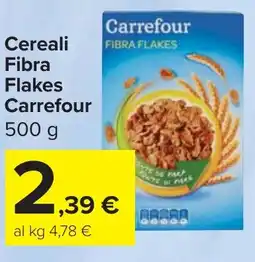 Carrefour Market Cereali Fibra Flakes Carrefour offerta