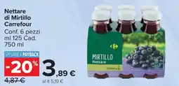 Carrefour Market Nettare di Mirtillo Carrefour offerta
