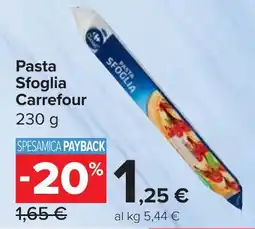 Carrefour Market Pasta Sfoglia Carrefour offerta