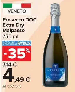 Carrefour Market Prosecco DOC Extra Dry Malpasso offerta
