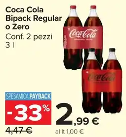 Carrefour Market Coca Cola Bipack Regular o Zero offerta