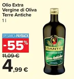 Carrefour Market Olio Extra Vergine di Oliva Terre Antiche offerta