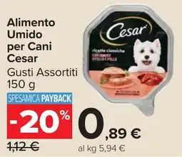 Carrefour Market Alimento Umido per Cani Cesar offerta