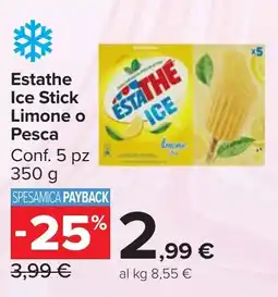 Carrefour Market Estathe Ice Stick Limone o Pesca offerta