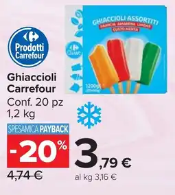 Carrefour Market Ghiaccioli Carrefour offerta