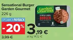 Carrefour Sensational Burger Garden Gourmet offerta