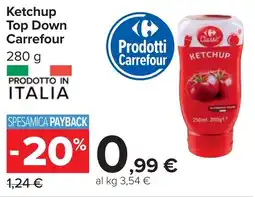 Carrefour Ketchup Top Down Carrefour offerta