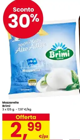 Despar Mozzarella Brimi offerta