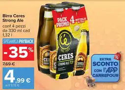 Carrefour Birra Ceres Strong Ale offerta