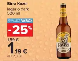 Carrefour Birra Kozel offerta