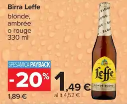 Carrefour Birra Leffe offerta