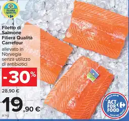 Carrefour Filetto di Salmone Filiera Qualità Carrefour offerta
