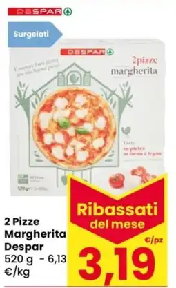 Despar 2 Pizze Margherita Despar offerta