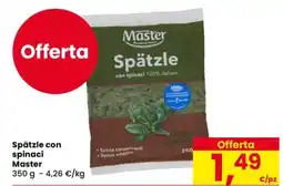 Despar Spätzle con spinaci Master offerta