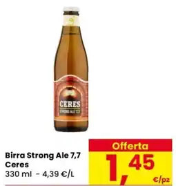 Despar Birra Strong Ale 7,7 Ceres offerta