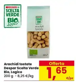 Despar Arachidi tostate Despar Scelta Verde Bio, Logico offerta