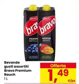 Despar Bevande gusti assortiti Bravo Premium Rauch offerta