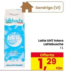 Despar Latte UHT Intero Lattebusche offerta