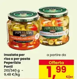 Despar Insalata per riso o per pasta Peperlizia Ponti offerta