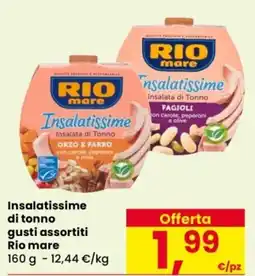 Despar Insalatissime di tonno gusti assortiti Rio mare offerta