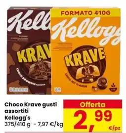 Despar Choco Krave gusti assortiti Kellogg's offerta