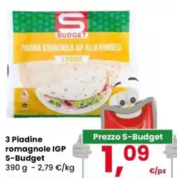 Despar 3 Piadine romagnole IGP S-Budget offerta