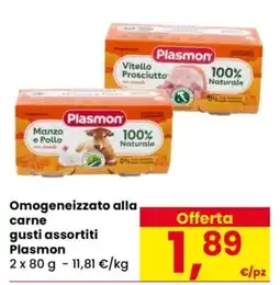 Despar Omogeneizzato alla carne gusti assortiti Plasmon offerta