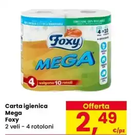 Despar Carta igienica Mega Foxy offerta
