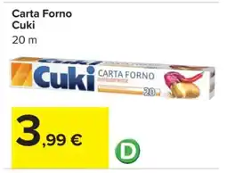 Carrefour Carta Forno Cuki offerta