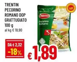 A&O Trentin pecorino romano dop grattugiato offerta