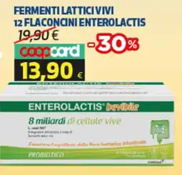 Coop Fermenti lattici vivi 12 flaconcini ENTEROLACTIS offerta