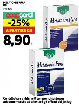 Coop Melatonin pura ESI offerta