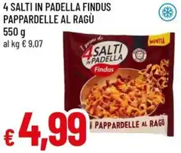 A&O 4 salti in padella findus pappardelle al ragù offerta