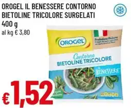 A&O Orogel il benessere contorno bietoline tricolore surgelati offerta