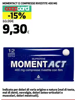 Coop MOMENTACT 12 compresse rivestite 400 mg offerta