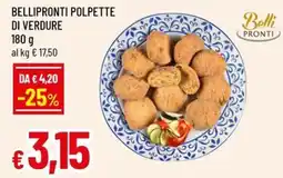 A&O Bellipronti polpette di verdure offerta