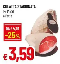 A&O Culatta stagionata 14 mesi offerta