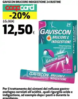Coop GAVISCON Bruciore indigestione 24 bustine offerta