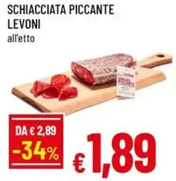 A&O Schiacciata piccante levoni offerta