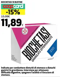 Coop BIOCHETASI18 bustine granulato effervescente offerta