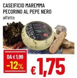 A&O Caseificio maremma pecorino al pepe nero offerta