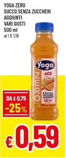 A&O Yoga zero succo senza zuccheri aggiunti vari gusti offerta