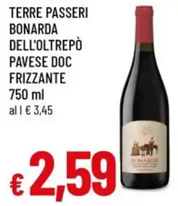 A&O Terre passeri bonarda dell'oltrepò pavese doc frizzante offerta